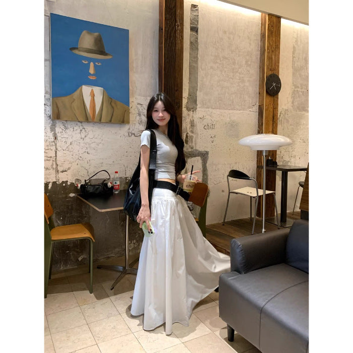 Seoul Good Skirt — Korean-Style High-Waisted Casual Skirt