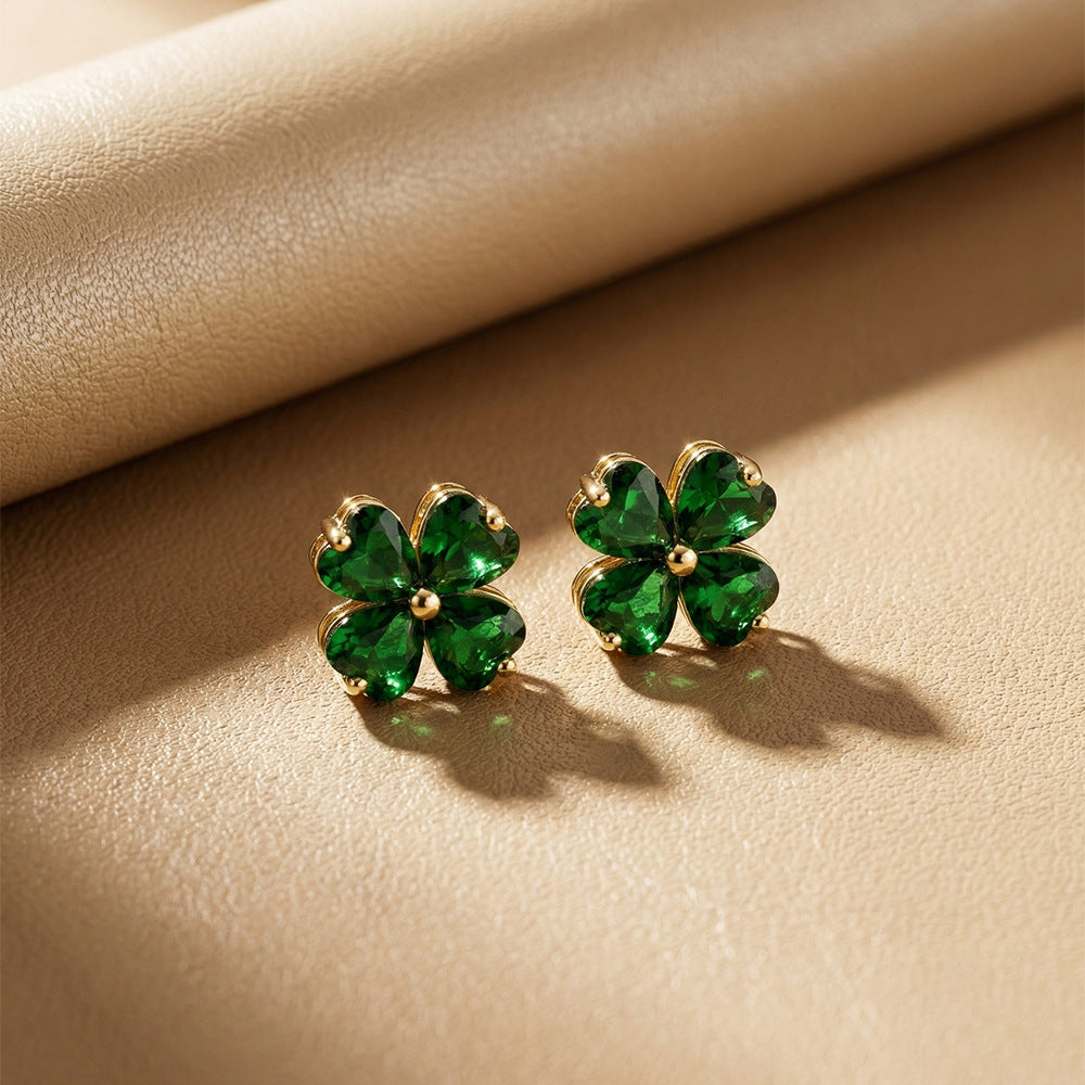Clover Charm — Diamond Four-Leaf Clover Necklace