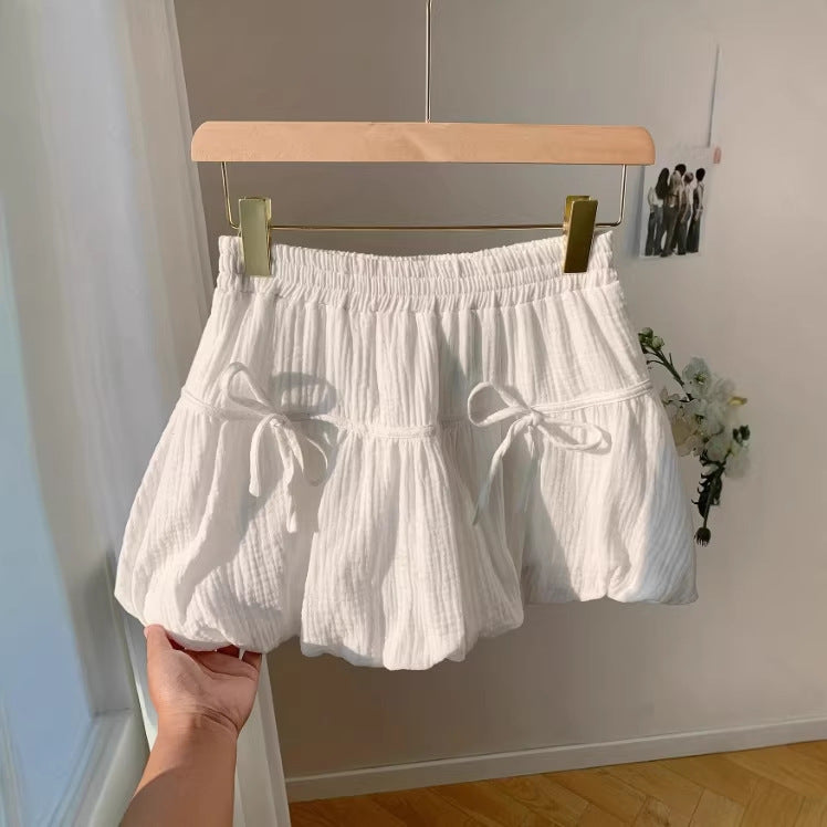 Bow-tiful Breeze — Pleated Skirt for Beach Vacays