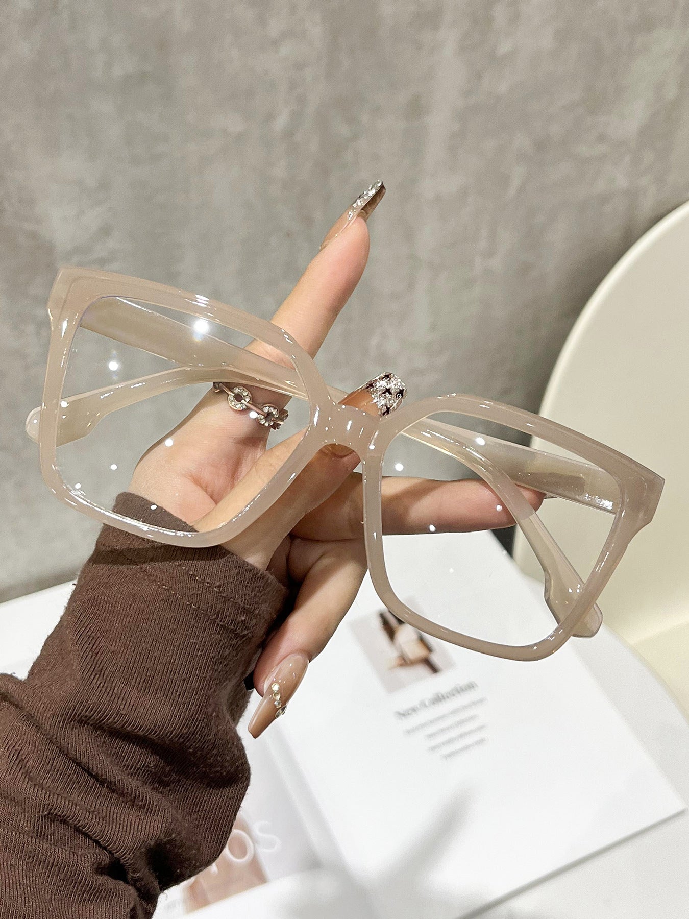 Square Up Your Style — Korean Trendy Square-Frame Glasses