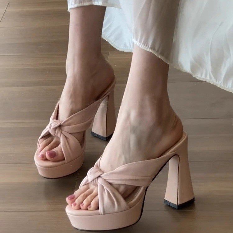Thick & Chic — French Thick Heel High-heeled Sandals, Cooldown Style