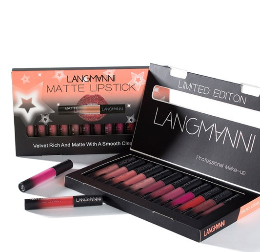 Matte-tastic — Velvet Lipstick Set, Long-Lasting & Waterproof