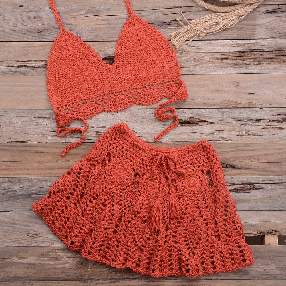 Woven Wonder — Hand-Woven Strappy Bikini Set